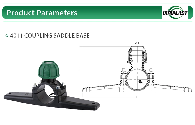 HDPE Pipe PP Compression Fittings HDPE Compression Fittings Coupling Saddle Base