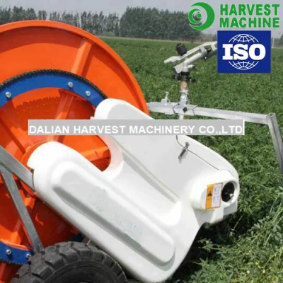 Nuovo sistema di irrigazione avvolgitubo portatile per impianti agricoli con acqua di irrorazione retrattile