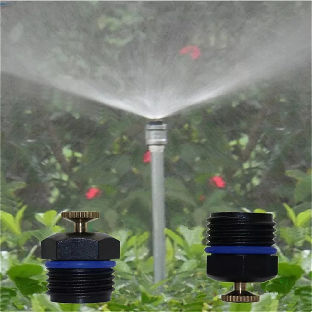 1/2 Inch Adjustable Copper Sprinklers Nozzle Water Spray Head Garden Irrigation Micro Flow Spray Nozzle