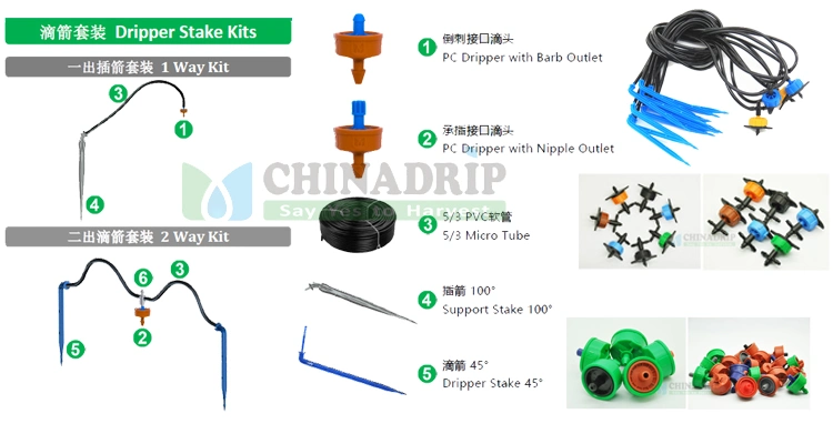 Automatic Plant Watering Kit Pressure Compensated Irrigation Dripper for Landscaping Irrigation System