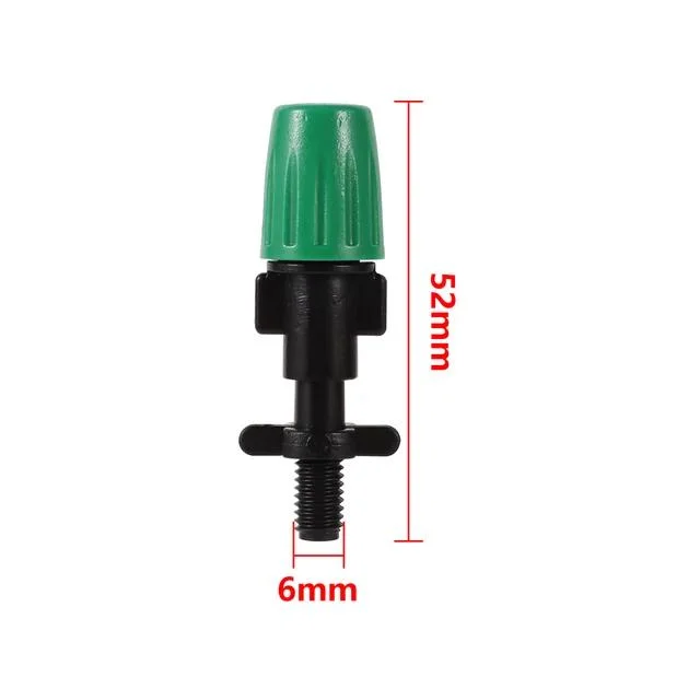 Adjustable Misting Nozzle Sprinkler with Locked Tee Barbed Mini Valve Connector Irrigation Cooling Fog Sprayer Nozzle