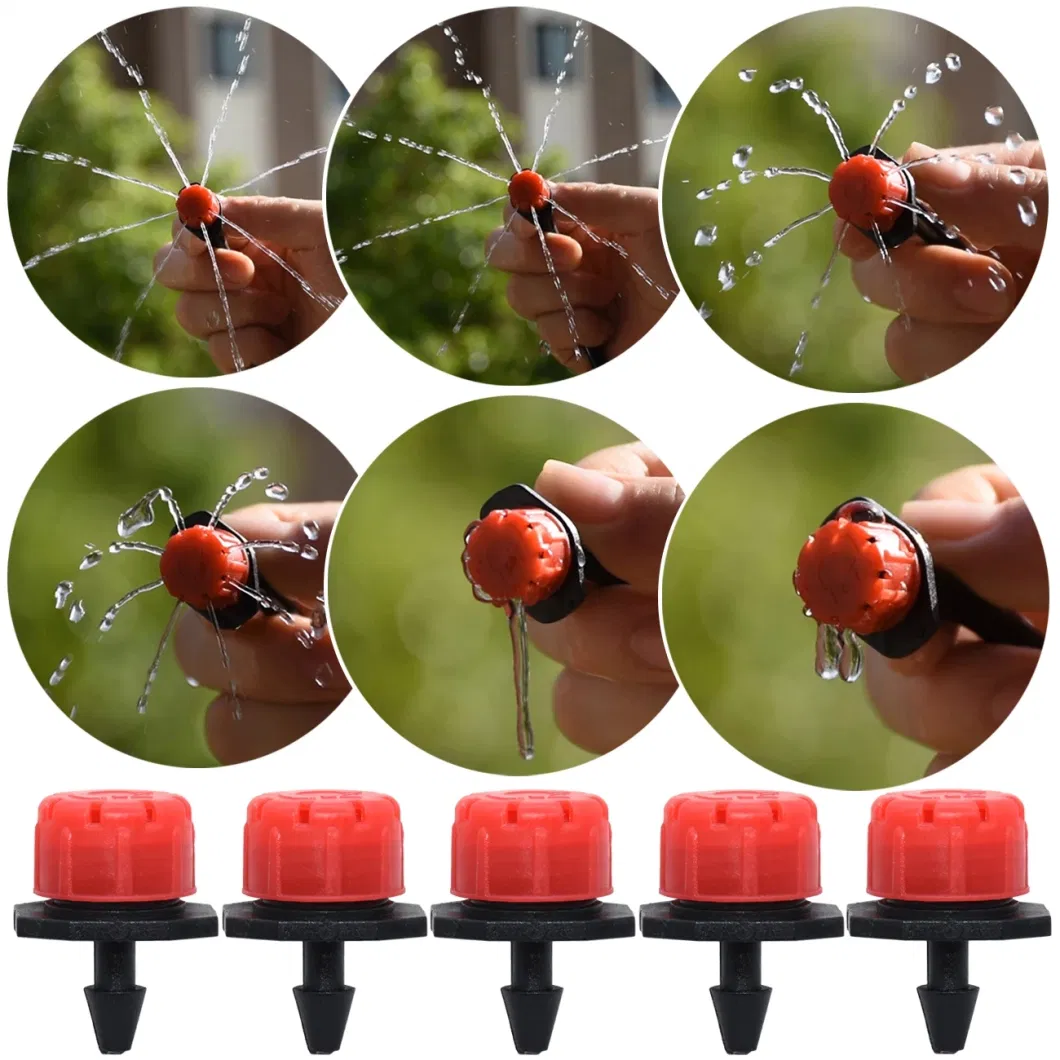 30-1000PCS 4/7mm Garden Irrigation Nozzle Adjustable Dripper Watering Sprinkler Emitter Micro Drip Balcony Yard Greenhouse