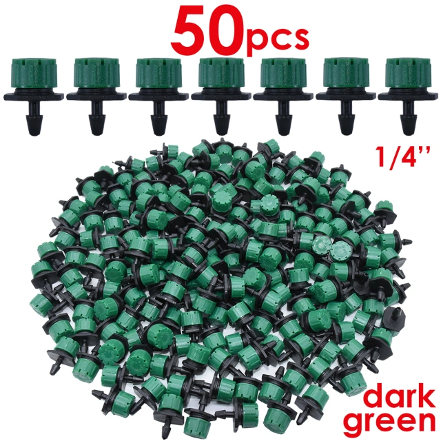 30-1000PCS 4/7mm Garden Irrigation Nozzle Adjustable Dripper Watering Sprinkler Emitter Micro Drip Balcony Yard Greenhouse