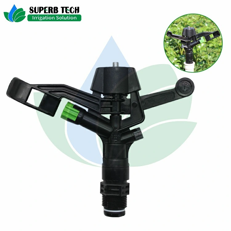 Factory Supply Plastic Impact Sprinkler for Golf Lawn Irrigation