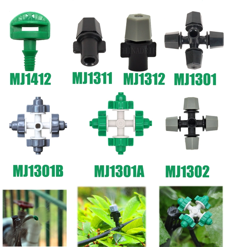 Atomizing Micro Sprinkler Four Outlet Mist Atomizing Micro Sprinkler for Drip Irrigation System