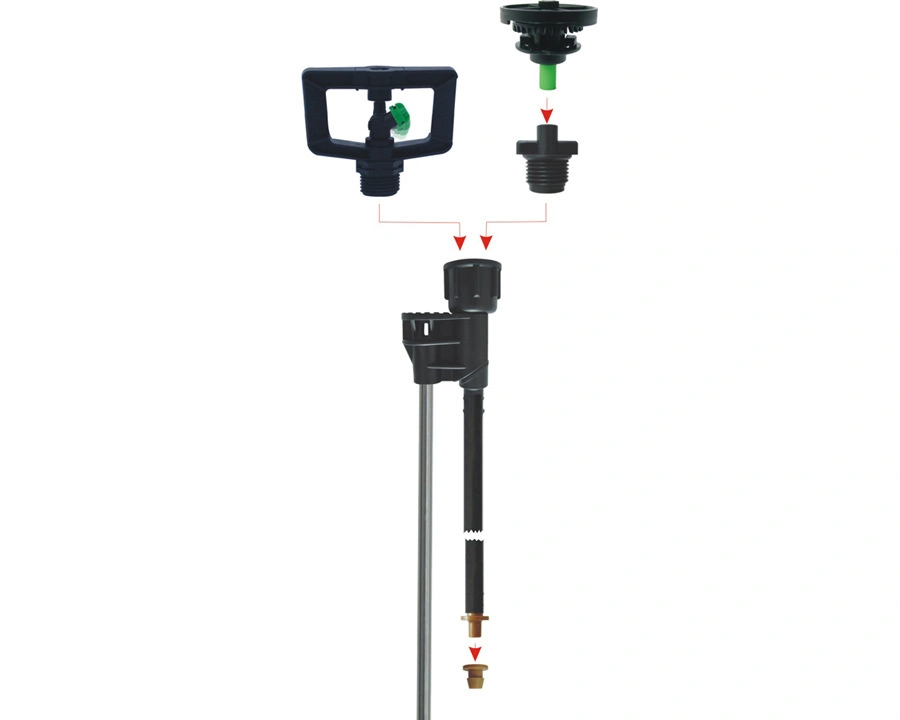 1/2&prime;&prime;controllable Angle-Controllable Impact Arm Irrigation Sprinkler on Tripod
