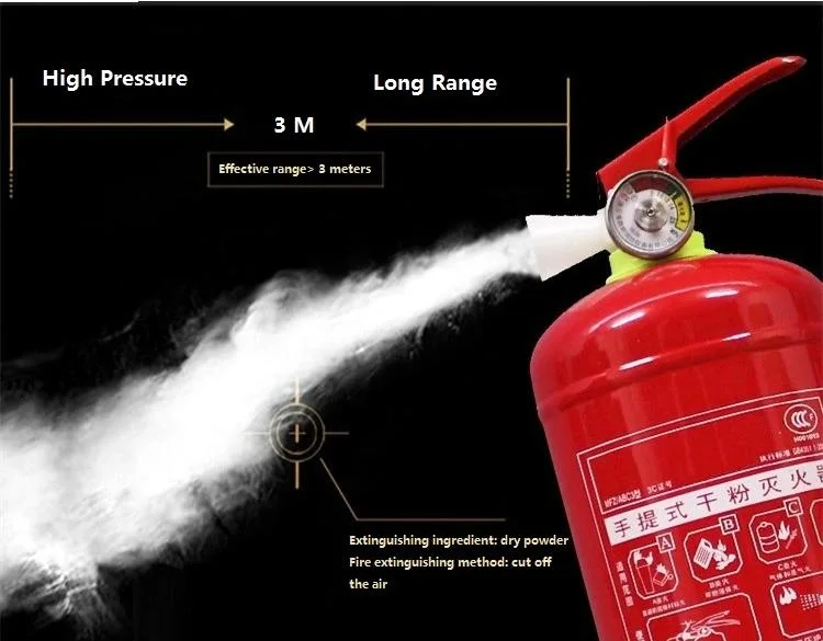 Portable 6kg Dry Powder ABC and Electrical Fire Extinguisher with Kitemark En3/UL Certificate/Dry Powder Fire Extinguisher