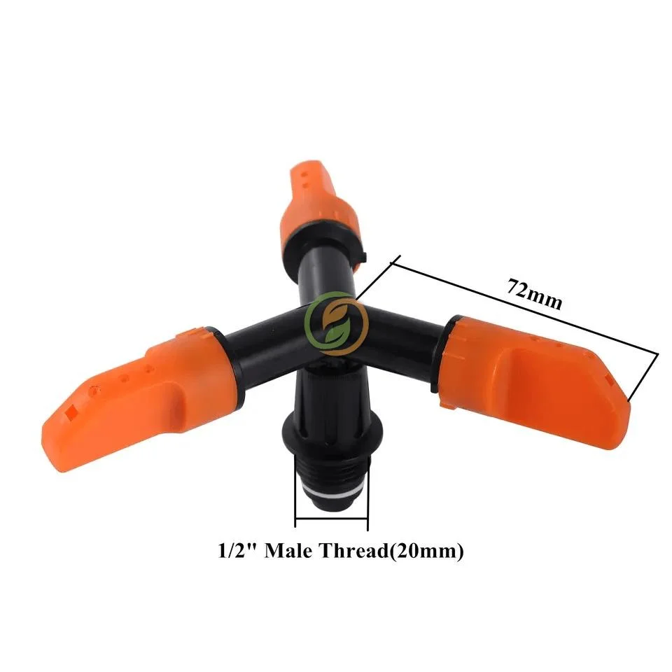 Garden Lawn Sprinkler Impulse Sprinkler with Plastic Spike Irrigation Sprinkler Watering Irrigation