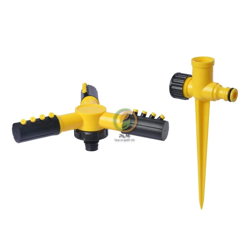 Garden Lawn Sprinkler Impulse Sprinkler with Plastic Spike Irrigation Sprinkler Watering Irrigation