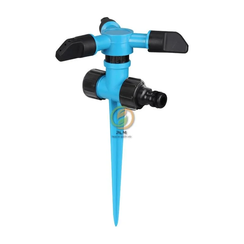 Garden Lawn Sprinkler Impulse Sprinkler with Plastic Spike Irrigation Sprinkler Watering Irrigation