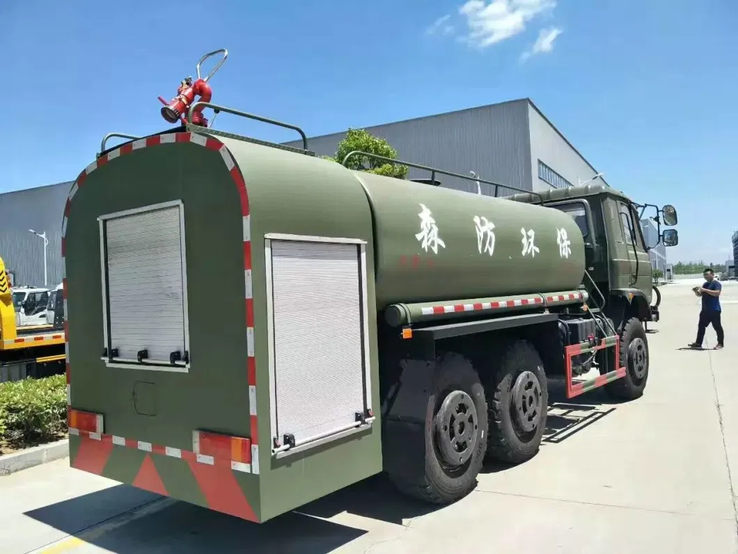 All Wheel Drive 6X6 Fire Water Tanker off Road Truck (Dongfeng Left Right Hand Drive) Water Tank 8000liters with Fire Montior, Fire Pump