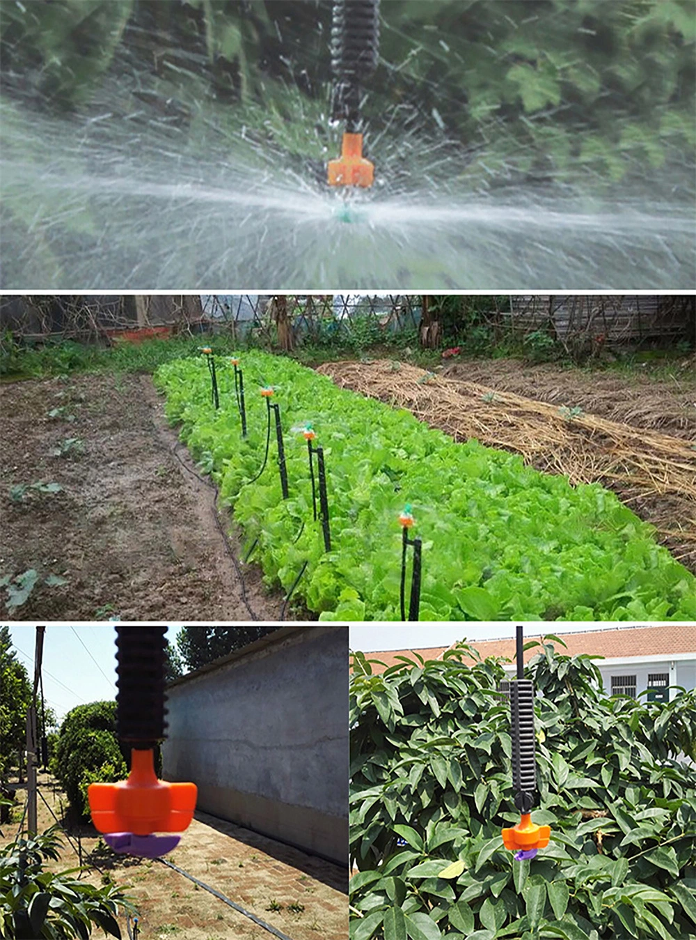 360 Degree Rotating Micro Agriculture Hanging Irrigation Sprinkler Nozzle Automatic Watering Garden Sprinklers