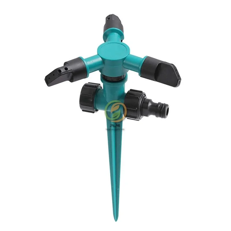 Garden Lawn Sprinkler Impulse Sprinkler with Plastic Spike Irrigation Sprinkler Watering Irrigation