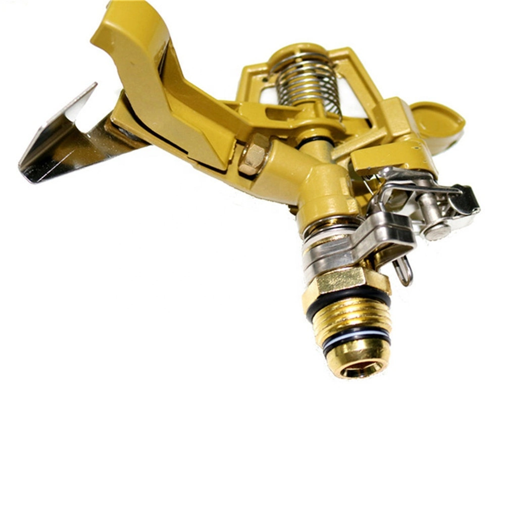 Adjustable 15-360 Degree 1/2 Inch Male Thread Brass Rotatory Garden Irrigation Impact Sprinkler