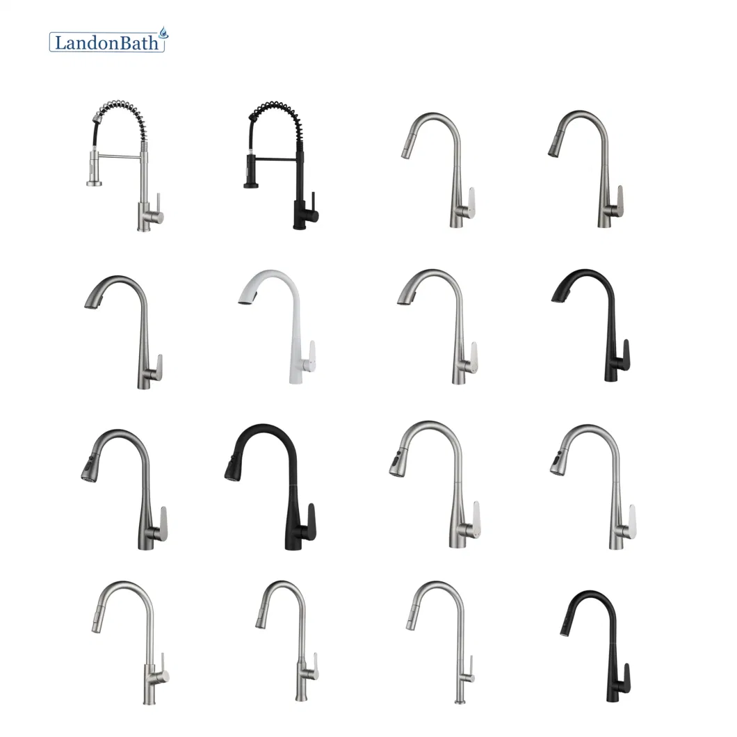 Landonbath 3-Year Warranty Mixed Faucet Pre Rinse Commercial Kitchen Faucet Sprayer with Wall Bracket