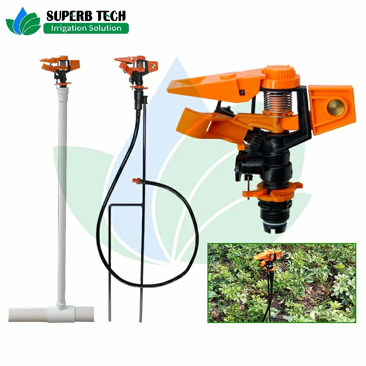 Garden Irrigation Plastic Impact Sprinkler Water Saving Adjustable Sprinkler