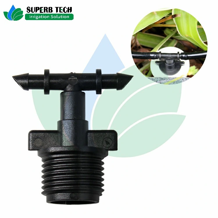 Irrigation Micro Sprinkler Fogger Mister Connector 1/2inch Male Thread Barb Tee Adaptor