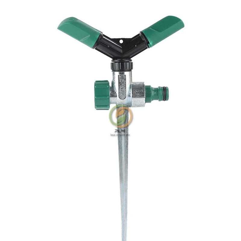 Garden Lawn Sprinkler Impulse Sprinkler with Plastic Spike Irrigation Sprinkler Watering Irrigation