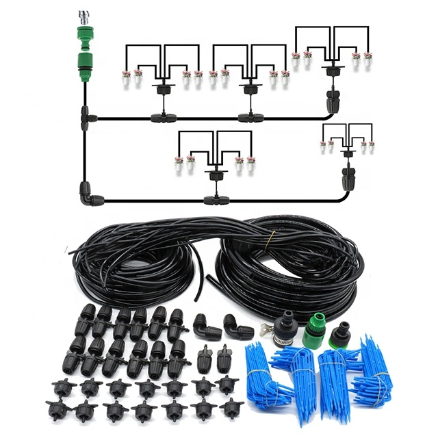 Garden Potted Plants Drip Irrigation System, Water Micro Flow Dropper Irrigation Kit