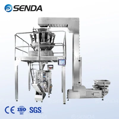 Vffs Combination Scare Vertical Particles/Peanuts/Beans/Pet Food/Oatmeal/Chips Snack Packing Machine