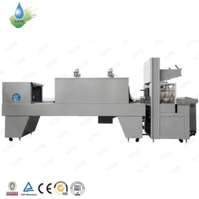  Automatic PE Shrink Film Packing Machine Drink Water Beverage Juice Condiment Food Packaging Equipment Sleeve Wrapping Machinery