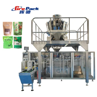  Automatic Nut Pouch Food Doypack Multihead Weighing Weigher Premade Bag Granule Packing Doy Multi-Function Packaging Machines