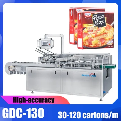  Automatic Food Manufacturer Packaging Cartoning Machine Pizza Hamburger Box Packing Machine
