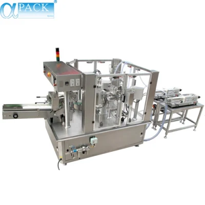 Guest Bag Packing Machine Automatic Multi-Function Rotary Pre-Made Pouch Bag Filling Powder/Food/Package/Packaging Packing Machine (AP-8BT)