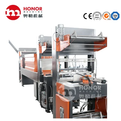 PE Film Sleeve Type Shrink Packaging Machine Shrink Wrap Wrapping Pack Packing Seal Sealing Tunnel Machine for Cosmetic Boxes and Fast Food Lunch Boxes