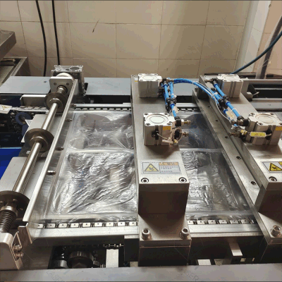 Automatic Continuous Fish Meat Durian Nuts Sweet Corn Thermoform Vacuum Packing Machine