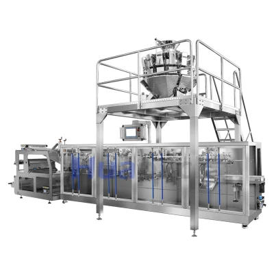 Multi-Function Horizontal Automatic Food Snack Ziplock Zipper Doypack Stand up Pouch Granules Bag Form Fill Seal Filling Sealing Packing Packaging Machine