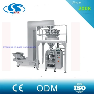 Automatic Vffs Multihead Weigher Caramel Candy Toffee Taffy Pillow Bag Packing Machine