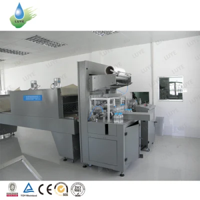 Automatic PE Shrink Film Packing Machine Drink Water Beverage Juice Condiment Food Packaging Equipment Sleeve Wrapping Machinery