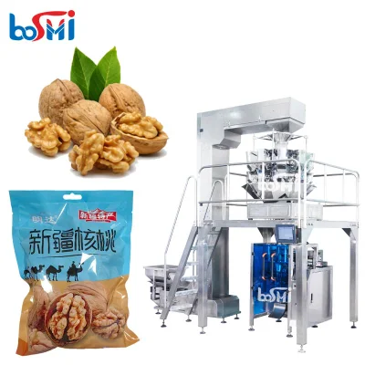  Automatic Vertical Almonds Blueberry Kernel Nutlet Walnut Melon Seeds Bean Peanutpackaging Machine Cashew Nut Pistachio Raisins Dried Fruit Food Packing Machine