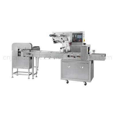  Automatic Sandwich/Donut/Cake/Burgers/Bun/Chocolate Bar/Candy/Food/Biscuit/Vegetable/Bread Flow Packing Machine/Horizontal Pillow Packing Machine