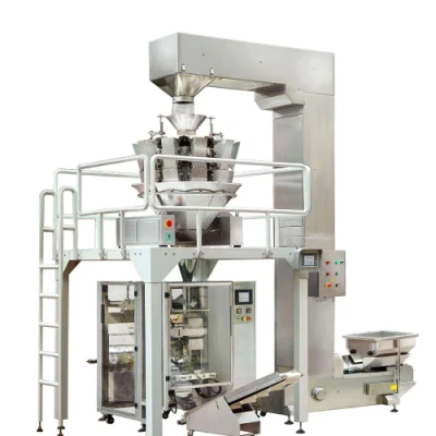 Automatic Inclined Vertical Form Fill Seal Packing Machine Live Fish Frozen Poultry Seafood Peanut Butter Pouch Filling Machinery Food Packaging Machines