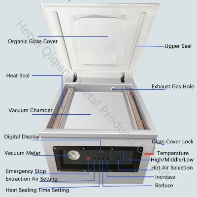  Single Chamber Vacuum Sealer, Vacuum Package Machine for Food 400mm