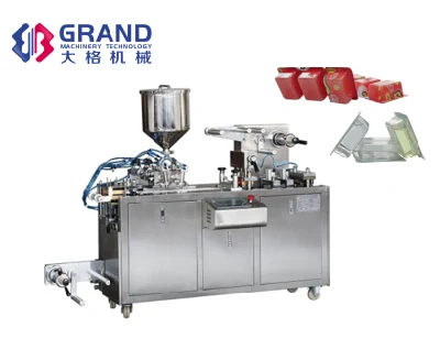  Dpp Small Mini Automatic Blister Packing Machine for Honey Sauce Butter Chocolate Paste Peanut Jam Liquid