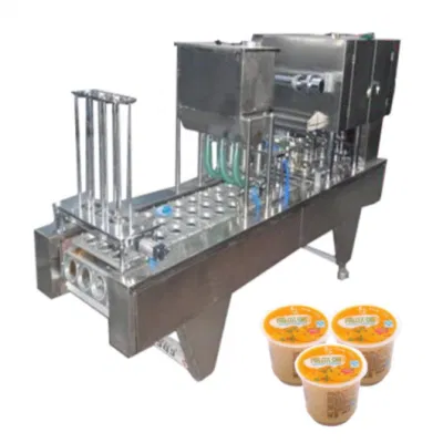  Lunch Box K-Cup Packing Packaging Machine Automatic Food Tray Plastic Container Vacuum Nitrogen Heat Sealer Milk Tea Yogurt Jelly Cup Filling Sealing Machine