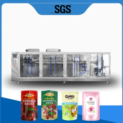  Automatic 500ml 1L Sauce Juice Pouch Filling Packing Machine Ketchup Paste Tomato Sauce Doypack Bag Packing Machine