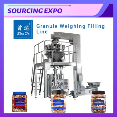 Automatic Granule Weighing Filling Machine for Oats Cereal Assorted Candy Raisins Dried Fruit