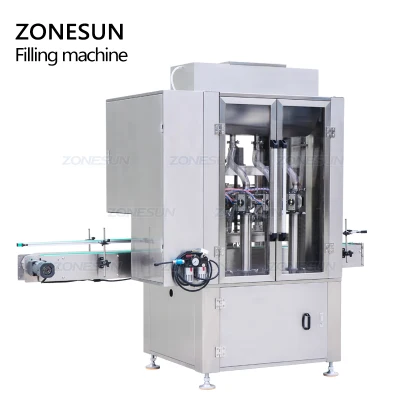Zonesun Servo Automatic 4 Heads Gel Mayonnaise Paste Filling Machine