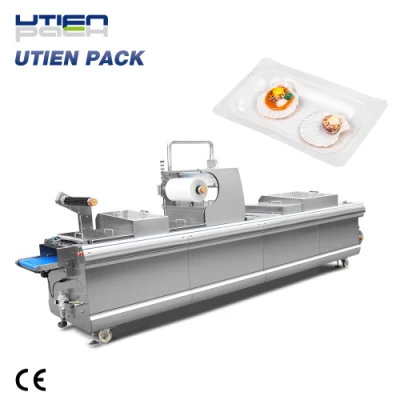 Rollstock Thermoform Vacuum Skin Packaging Machine for Seafood Salmon