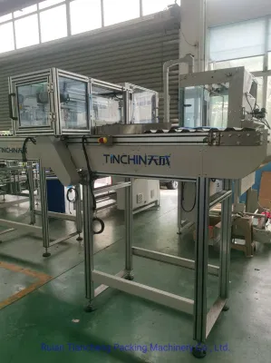 Automatic High Speed Plastic Paper Lunch Box Tray Food Container Biodegradable Plastic Lid Cover Filing and Sealing Packing Packaging Machine