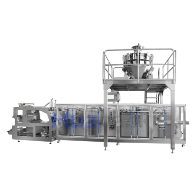 Multi-Function Horizontal Automatic Food Snack Ziplock Zipper Doypack Stand up Pouch Granules Bag Form Fill Seal Filling Sealing Packing Packaging Machine