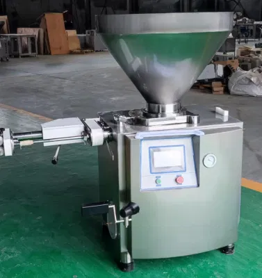  Meat Production Line Zg3200 Stainless Steel Industrial Automatic Bologna Hot Dog Candy Ham Maker Sausage Tying Stuffer Filling Machine Price for Stuffing Making