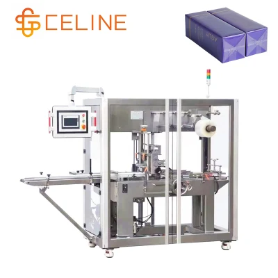  Automatic Food Spice Sugar Tea Curry Box BOPP Film Cellophane Wrapping Packing Machine with Easy Tear Tape