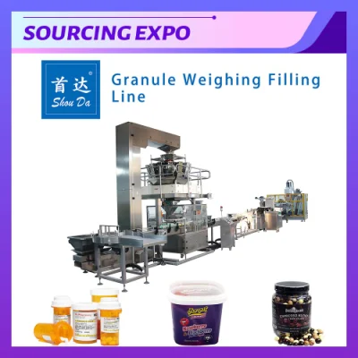 Automatic Granule Weighing Filling Machine for Oats Cereal Assorted Candy Raisins Dried Fruit