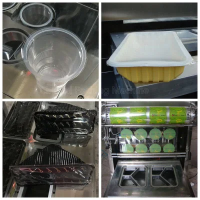 Pneumatic Map Modified Atmosphere Packaging Machine Food Vegetable Fruit Sandwich