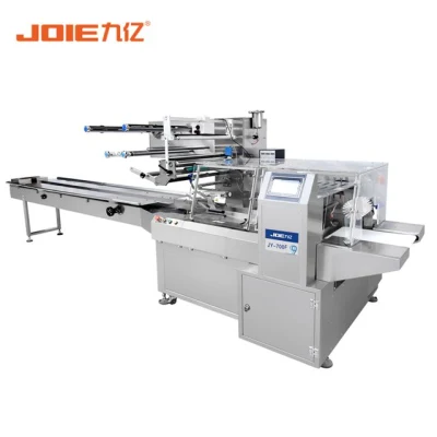  Joie Jy-450f/Jy-500f Automatical Frozen /Fresh Fruit and Vegetable with Tray Packaging Machine Horizontal Flow Wrapping Machine